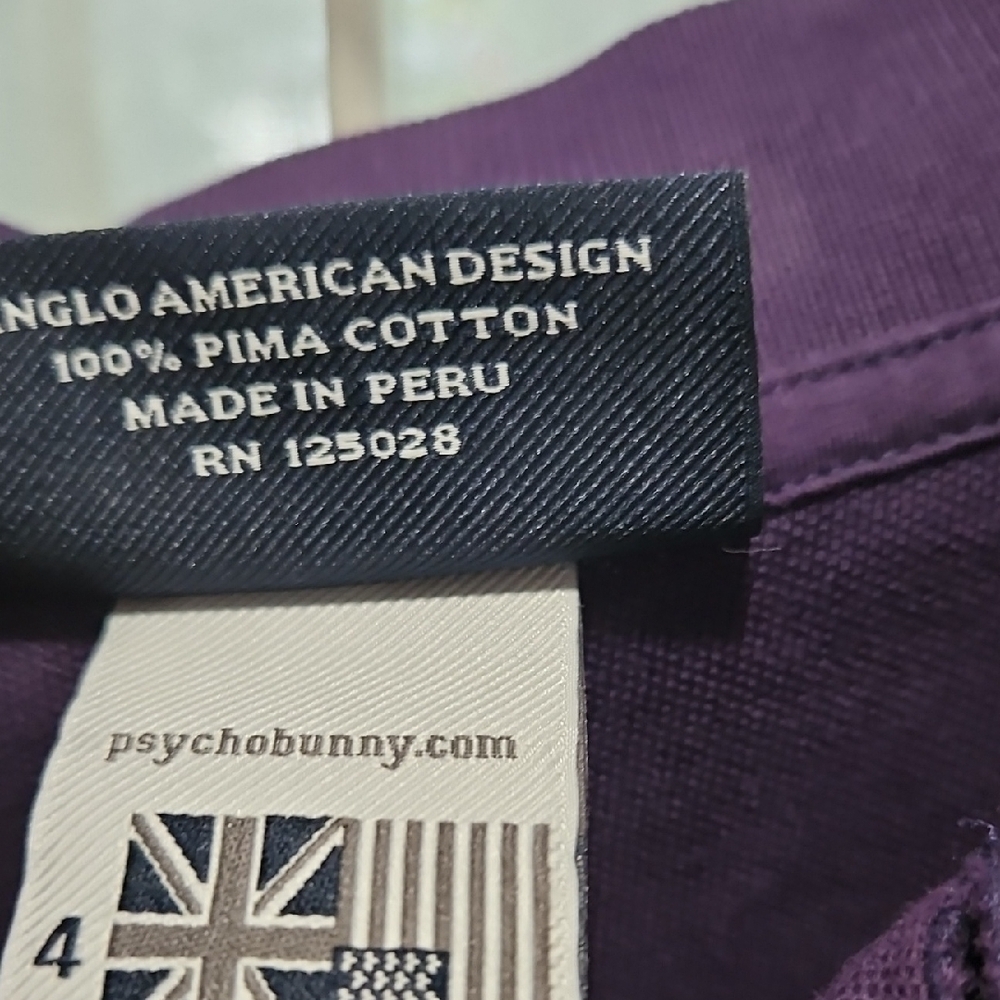Psycho Bunny Deep Purple Polo Shirt - Picture 4 of 8